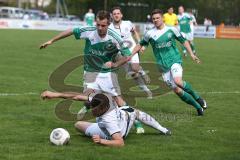 Landesliga Südost - 2014 - FC Gerolfing - TSV Eching - Florian Ihring überwindet den Abwehrspieler am Boden