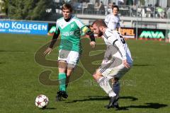 Landesliga Südost -FC Gerolfing - FC F. Markt Schwaben - Schneider Steffen (#15 Gerolfing) - Merdzanic Dennis (#5 Markt Schwaben) - Foto: Jürgen Meyer