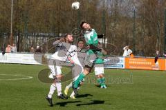 Landesliga Südost -FC Gerolfing - FC F. Markt Schwaben - Schneider Steffen (#15 Gerolfing) - Merdzanic Dennis (#5 weiß Markt Schwaben) - Foto: Jürgen Meyer