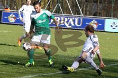 Landesliga Südost -FC Gerolfing - FC F. Markt Schwaben - Kubiceek Andrej (#7 Gerolfing) - Hoedl Dominik (Markt Schwaben weiß) - Foto: Jürgen Meyer