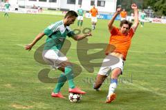 FC Gerolfing - SC Kirchheim - Kubicek Andrej (li grün Gerolfing) - Hammler Sebastian (re orange Kirchheim) - Foto: Jürgen Meyer