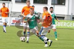 FC Gerolfing - SC Kirchheim - Pilat Florian (li grün Gerolfing) - Loens Fabian (#9 Kirchheim) -  Foto: Jürgen Meyer