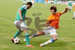 FC Gerolfing - SC Kirchheim - Kubicek Andrej (li grün Gerolfing) - Hammler Sebastian (re orange Kirchheim) - Foto: Jürgen Meyer