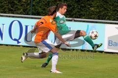 FC Gerolfing - SC Kirchheim - Hardok Eduard (grün Gerolfing) - Hammler Sebastian (orange Kirchheim) - Foto: Jürgen Meyer