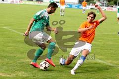 FC Gerolfing - SC Kirchheim - Kubicek Andrej (li grün Gerolfing) - Hammler Sebastian (re orange Kirchheim) - Foto: Jürgen Meyer