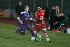 Kreisklasse - MTV Ingolstadt - TSV Wolnzach - Dominik Reindl lila MTV Ingolstadt - Kayhan Dincli rot Wolnzach - Foto: Jürgen Meyer