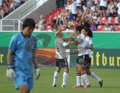 Frauen Fußball - Deutschland - Nordkorea 2:0 - Celia Okoyino da Mbabi erzielt das 2:0 Tor Jubel