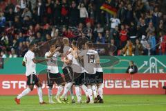 EM-Qualifikation - Fußball - Länderspiel - U21 - Deutschland - Norwegen - Tor Jubel 2:0 durch Luca Waldschmidt von Deutschland (verdeckt) mit Eduard Löwen von Deutschland Cedric Teuchert von Deutschland Florian Neuhaus von Deutschland Benjamin Henrichs vo