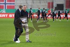 EM-Qualifikation - Fußball - Länderspiel - U21 - Deutschland - Norwegen - Sieg Trainer Stefan Kuntz von Deutschland geht gut gelaunt vom Platz