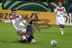 U21 - Länderspiel - Deutschland - Niederlande - links 19 Amin Younes trifft zum 1:0 für Deutschland Jubel Tor