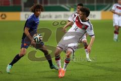 U21 - Länderspiel - Deutschland - Niederlande - links Nathan Aké 5 (NL) und rechts Julian Korb 14