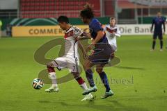 U21 - Länderspiel - Deutschland - Niederlande - links 7 Leonardo Bittencourt gegen rechts Nathan Aké (NL)