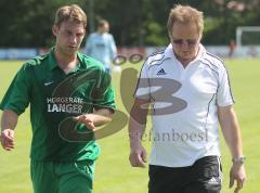 FC Gerolfing - TSV 1880 Wasserburg 5:2 - Spielertrainer Manfred Kroll und Co Trainer Uwe Weinrich