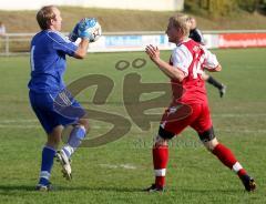 TSV Kösching - SV Erlbach - rechts frisch eingewechselt brachte Andreas Obermeier nochmal Wind in den Sturm