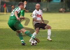 Türkisch SV Ingolstadt - SV Manching - links  Spielertrainer Torsten Holm und rechts Andras Tölceres