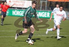 FC Gerolfing - SC Olching - Michael Rindlbacher im Alleingang zum Tor und erzielt das 1:0 und überläuft den Torwart Markus Remlein