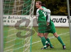 SV Manching - SE Freising - Torsten Holm trifft zum 1:0 und jubelt