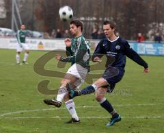 FC Gerolfing - ASV Dachau - Tobias Hofmeister geht in Deckung