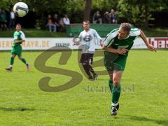 SV Manching - FC Phönix Schleißheim - Torsten Holm köpft zum 1:0 ein Tor