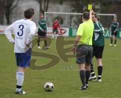 FC Gerolfing - TSV Eintracht Karlsfeld - Gelb für Michael Rindlbacher