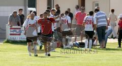 Türkisch SV Ingolstadt - BC Attaching - Andras Tölceres und Trainer Erkan Sucuoglu