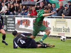 FC Gerolfing - FC Unterföhring - Tobias Hofmeister wird gefoult