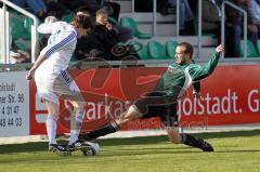 FC Gerolfing - SC Olching - Johannes Vogler streckt sich zum Ball