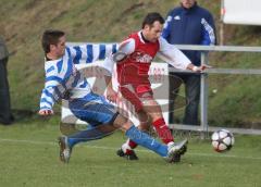 TSV Kösching - SC Olching - Dajan Micic im Zweikampf