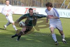 FC Gerolfing - SC Olching - Berthold Schneider drückt sich zum Tor