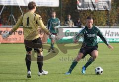 FC Gerolfing - FT Starnberg 09 - Paul Witek läuftins Abseits kurz vor dem Torwart