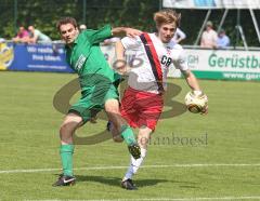 FC Gerolfing - TSV 1880 Wasserburg 5:2 - Tobias Hofmeister vor dem Tor gestoppt