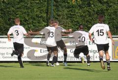 Bezirksoberliga - FC Gerolfing - SV Erlbach - Jubel um Michael Rindlbacher