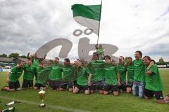 FC Gerolfing - BV Jetzendorf - HUMBA vor den Fans auf der Tribüne