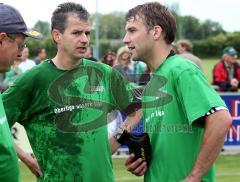 FC Gerolfing - BV Jetzendorf - Der alte Trainer Ralf Feigl mit dem kommenden Spielertrainer Manfred Kroll