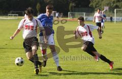 TSV Oberhaunstadt - Türkisch SV Ingolstadt - links Nemeth Balasz, Marco Newald und rechts Emre Erbas