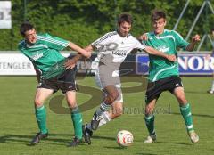 Landesliga - FC Gerolfing - BCF Wolfratshausen - Tobias Hofmeister setzt sich durch