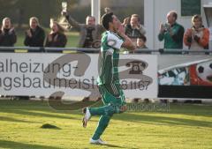 FC Gerolfing - SC Fürstenfeldbruck - Siegtor in der letzten Minute Emin Ismaili jubelt
