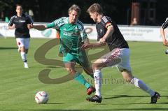 Landesliga - FC Gerolfing - FC Affing - Michael Rindlbacher gegen Nils Koloseike