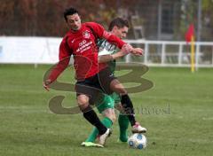 Türksich SV Ingolstadt - SV Manching - links Ibrahim Demirtas gegen rechts Manching Fabian Burchard