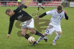 VfB Friedrichshofen - ST Kraiberg - Zweikampf links Denis Dinulovic (Kraiberg) und rechts George Dinter