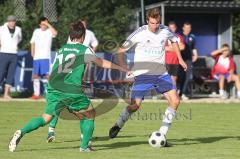 TSV Oberhaunstadt - SV Manching - Markus Marksteiner im Zweikampf mit Manuel Mayer