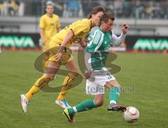 Landesliga - FC Gerolfing - FC Augsburg II - rechts Bernd Geiss am Ball