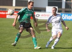 Landesliga - FC Gerolfing - BCF Wolfratshausen - rechts Berthold Schneider und links Michael Pfäderl