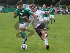 Landesliga - VfB Eichstätt - FC Gerolfing 3:1 - Michael Rindlbacher gegen Dominik Betz