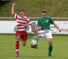 TSV Kösching - TSV Hilgertshausen - links Sali Mustafa Alitzan (Kösching) und rechts Sebastian Huber