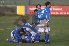 TSV Oberhaunstadt - FC Eitting - Tor Jubel Tobias Maurer am Boden