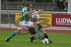 TSV Gaimersheim - FC Gerolfing II - links Markus Abele (Gerofling) im Zweikampf mit Patrick Hiesch