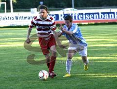 Andreas Steinberger (rot) gegen Martin Angermeier (blau)