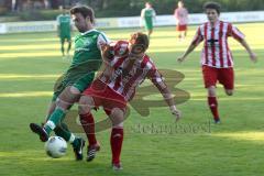 Relegation - SV Manching - Rosenheim - Tobias Hofmeister wird verfolgt