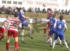 TSV Kösching - TSV Rohrbach - Oben Christian Alzinger Kösching köpft den Eckball